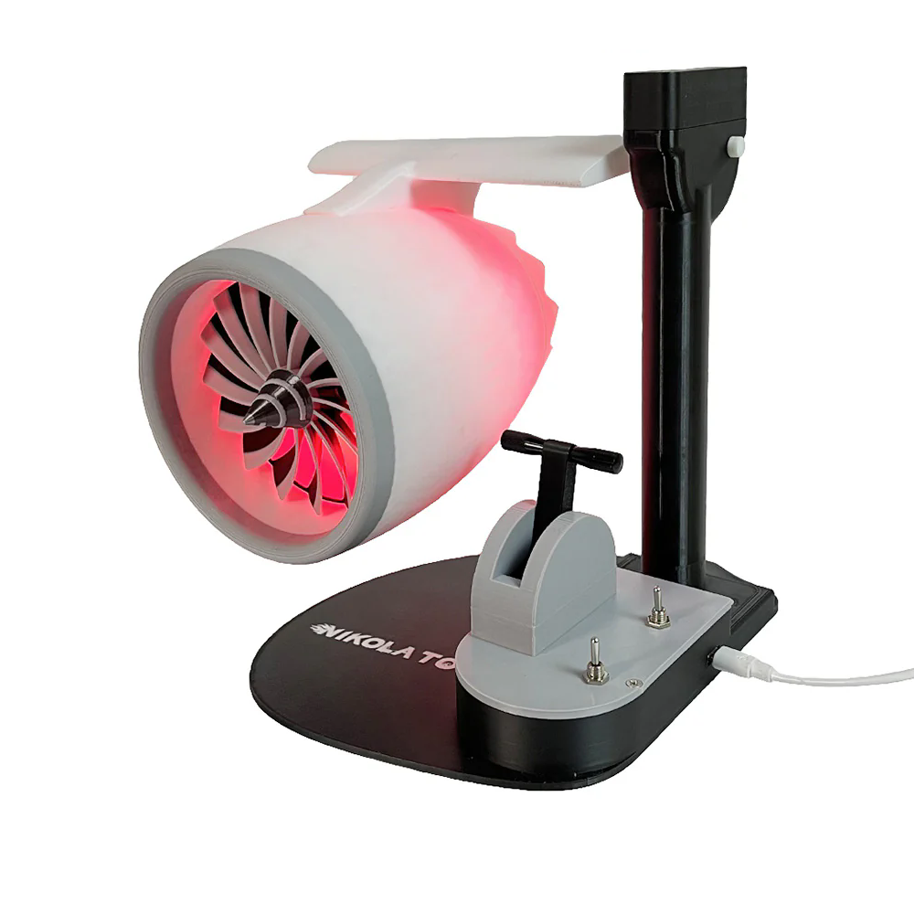 Mini Jet Engine Model with LED Lights – Realistic Turbofan Engine Replica for Aviation Enthusiasts & STEM Learning