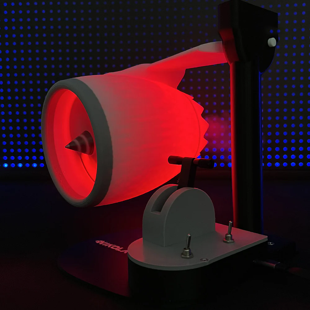 Mini Jet Engine Model with LED Lights – Realistic Turbofan Engine Replica for Aviation Enthusiasts & STEM Learning